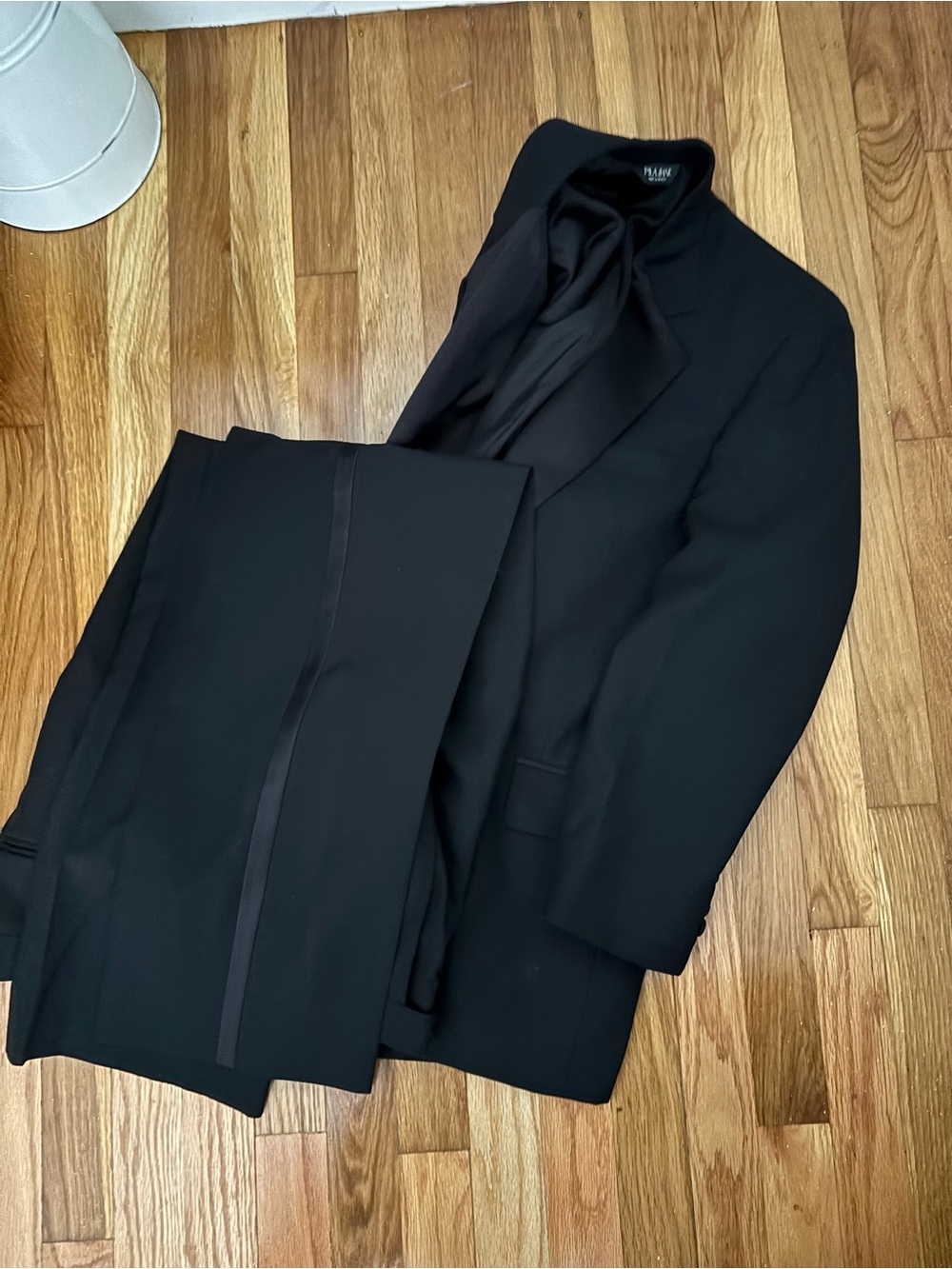 Jos. A. Bank Black Satin Lapel Tuxedo Jacket and Pants
